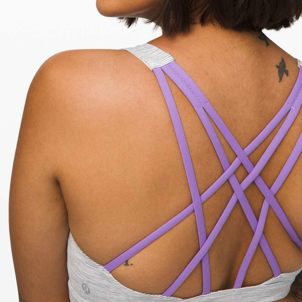 Lululemon Free to Be Serene Bra, Nimbus Battleship /‎ Mystic Iris (Sz 4)